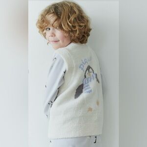 Gelato Pique Penguin Jacquard Vest - 120/4-5Y